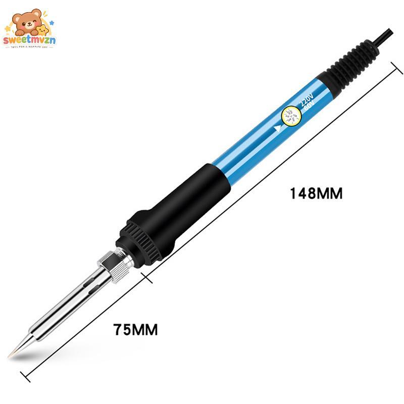 sweetmvzn Ferro De Solda Elétrico Com Temperatura Ajustável Vv 60W 80W Ferramenta De Reparo De Ponta De Aquecimento BR
