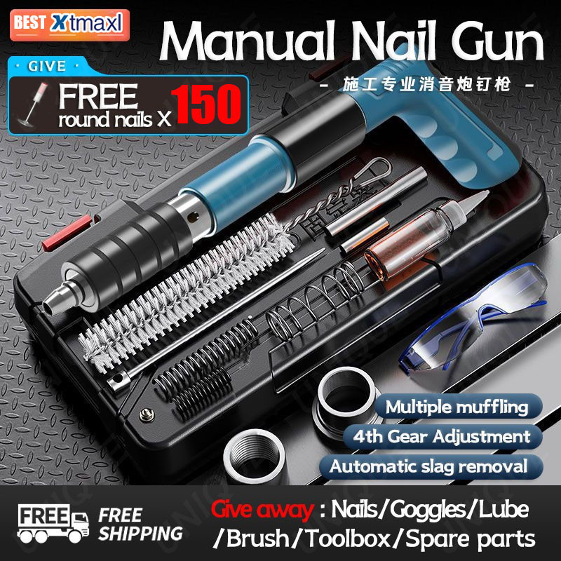【24 Hours Delivery】 high quality Nail Gun Multifunction Fast Fastening 5 Gear Adjustment Upgraded version Product