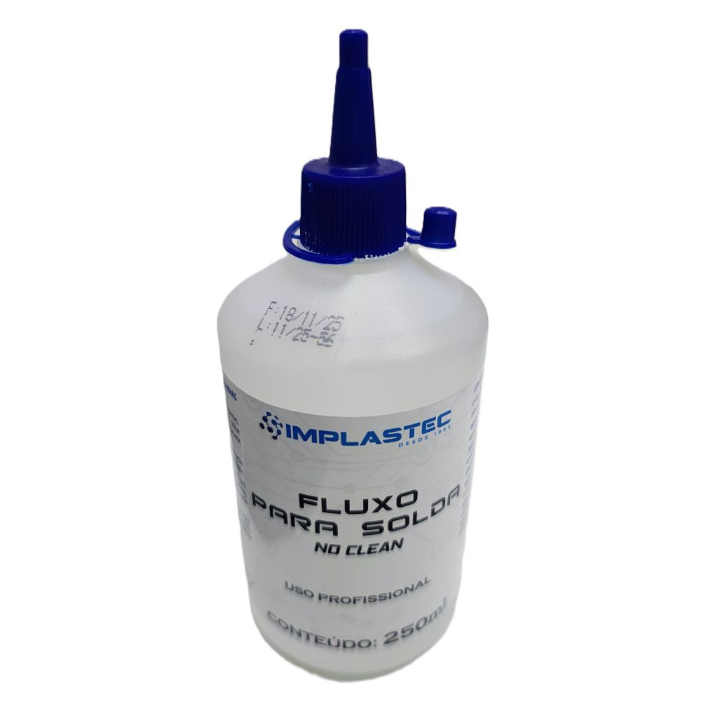 Fluxo De Solda No Clean Implastec 250ml Profissional Original 250 ml
