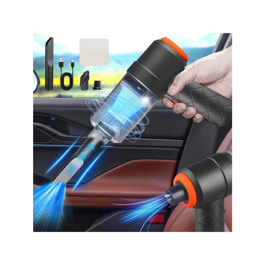 Aspirador Portátil para carro Multifuncional  6 em 1 Recarregável