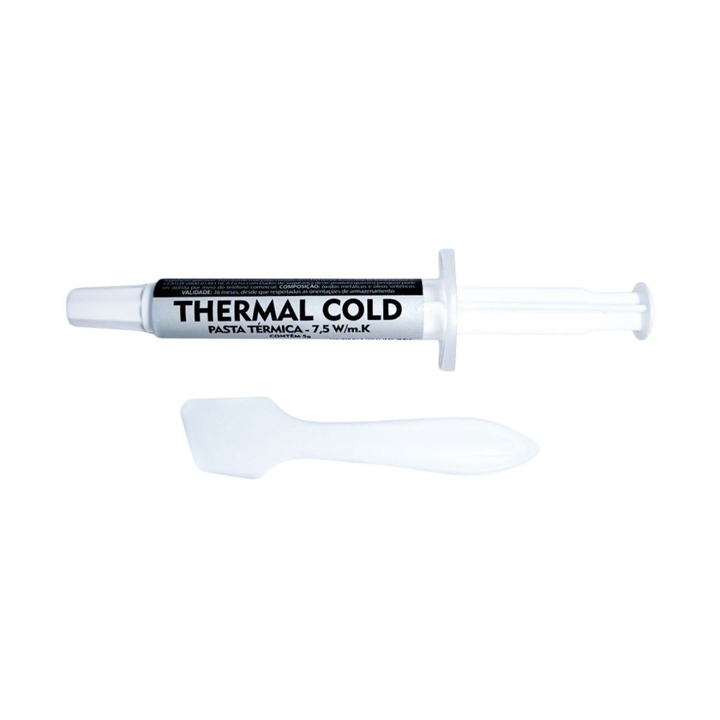 Pasta Térmica Thermal Cold 5g 7,5 W/mK Alta Performance para CPU, GPU, LED e Eletrônicos