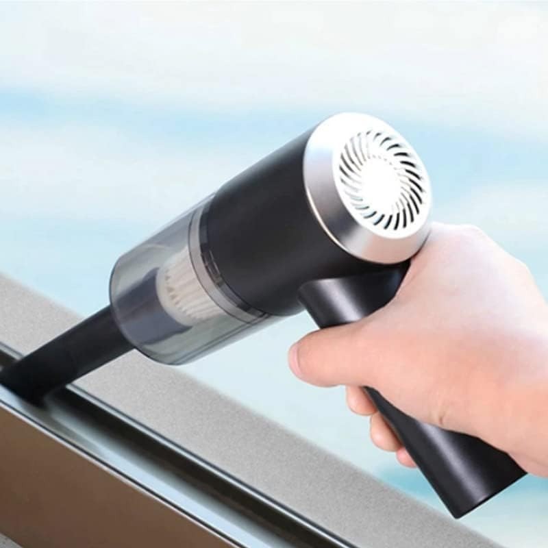 Mini Aspirador De Po Portatil Automotivo E Residencial Bateria Recarregavel USB Com Escova E Bico Extensor Smart
