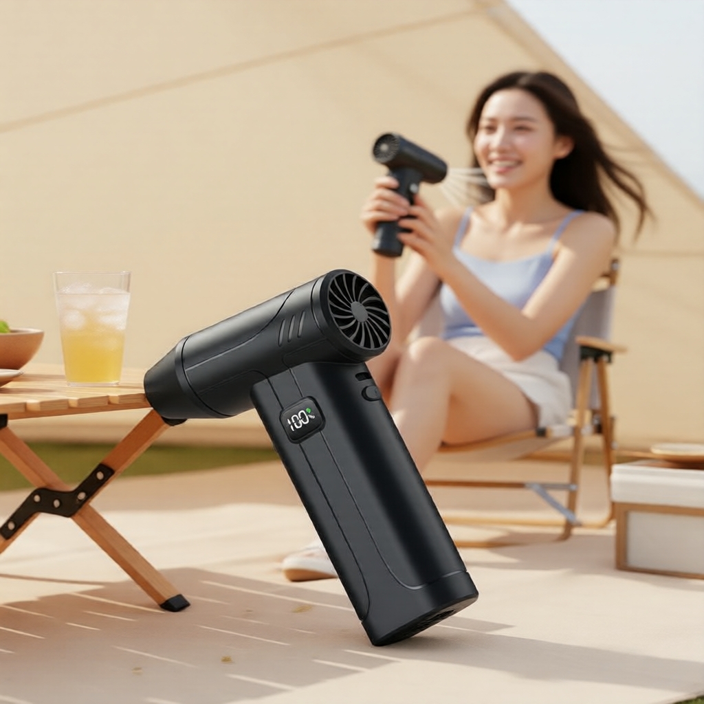 Ventilador portátil sem fio Mini Turbo Jet 8000mAh, 180000 RPM, soprador de ar com motor sem escova para limpeza de pó