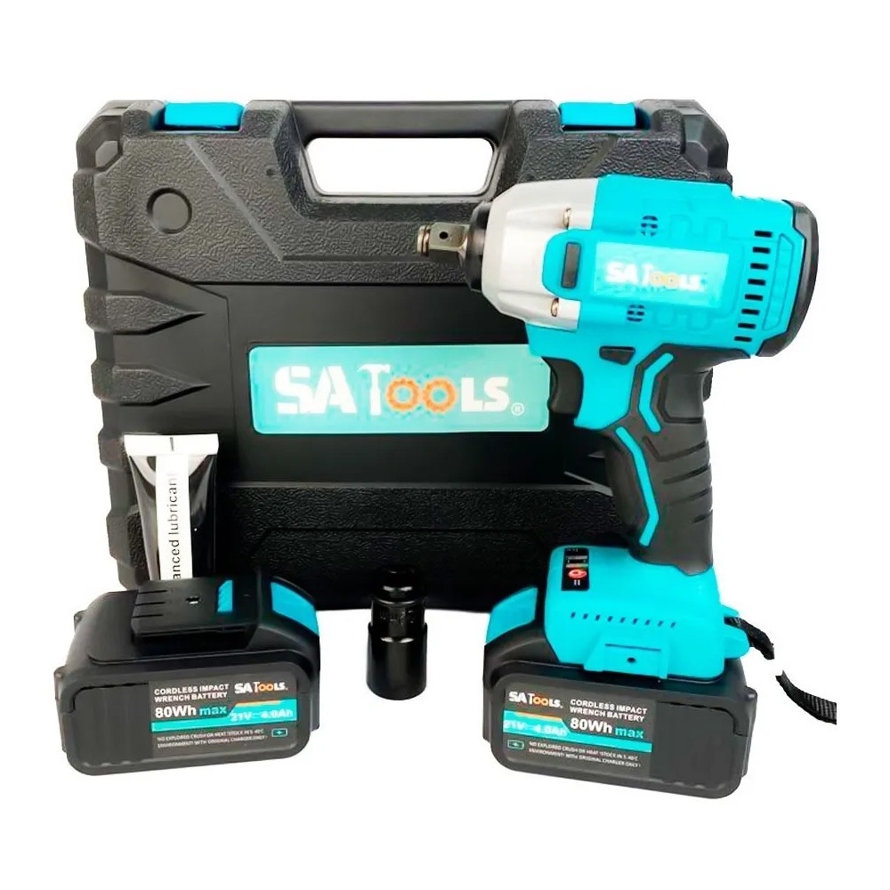Parafusadeira Chave de Impacto Encaixe 1/2 a Bateria 21v 380N.m Brushless a Bateria Bivolt ENVIO IMEDIATO