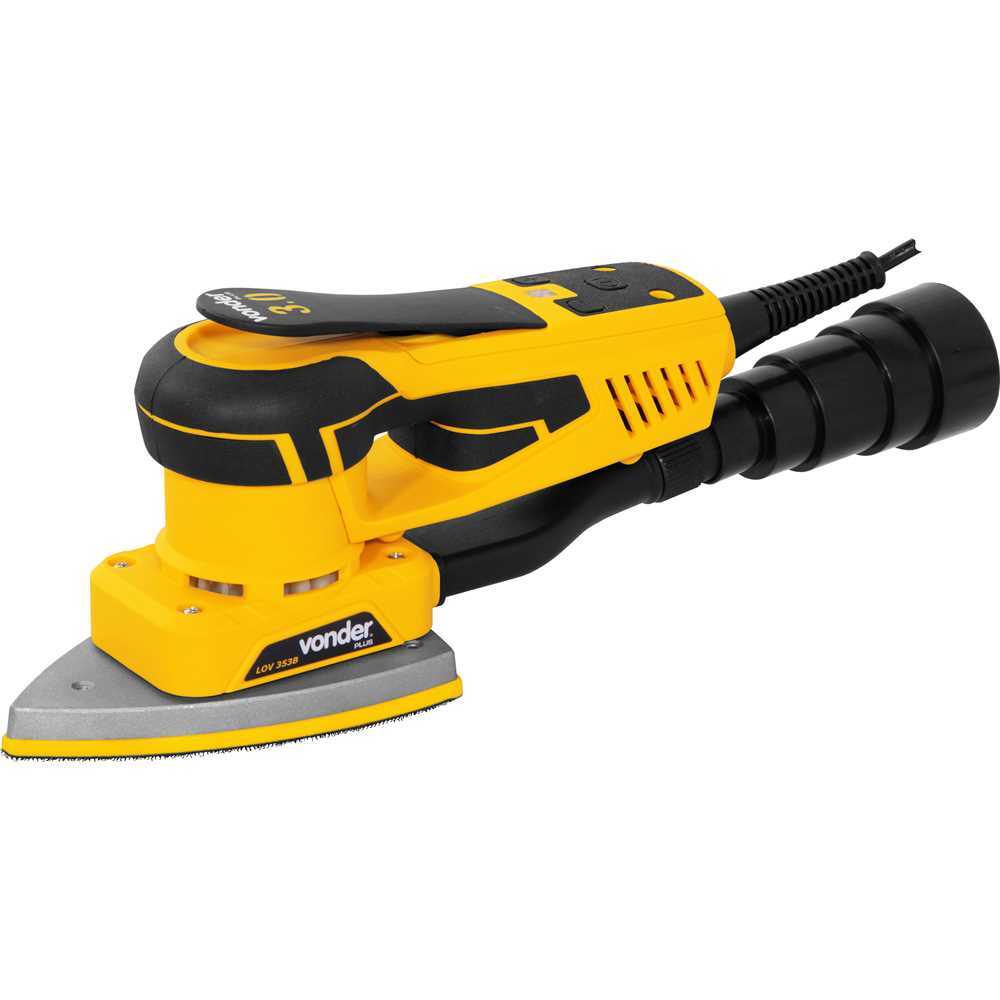 Lixadeira Orbital Vonder Plus c/ Coletor de pó inclusoLOV353B 350W Brushless Profissional 127V/220V