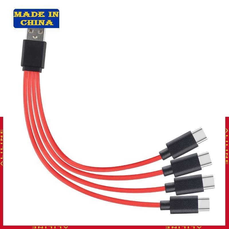 4Port Laptop Tablet 4 1 Converter Tipo C Carga Adaptador Conector U-Disk Divisor Carregamento Rápido
