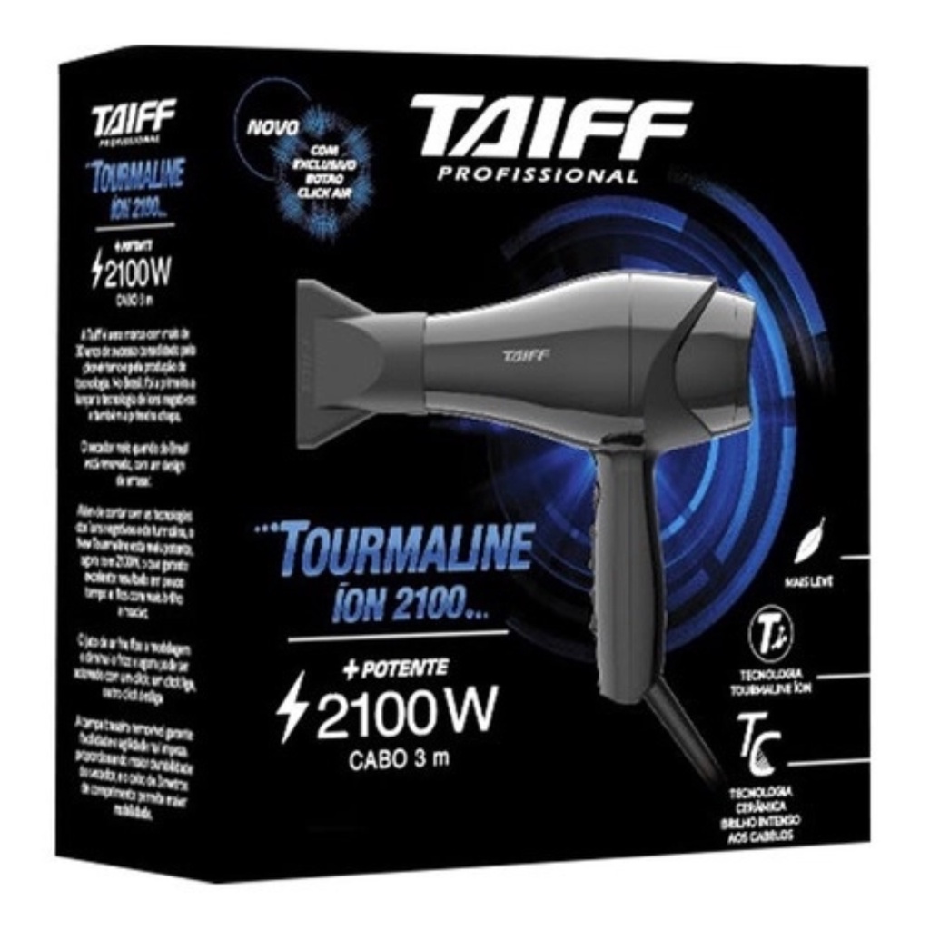 Secador Taiff New Tourmaline Ion Cerâmica 2100w 127v