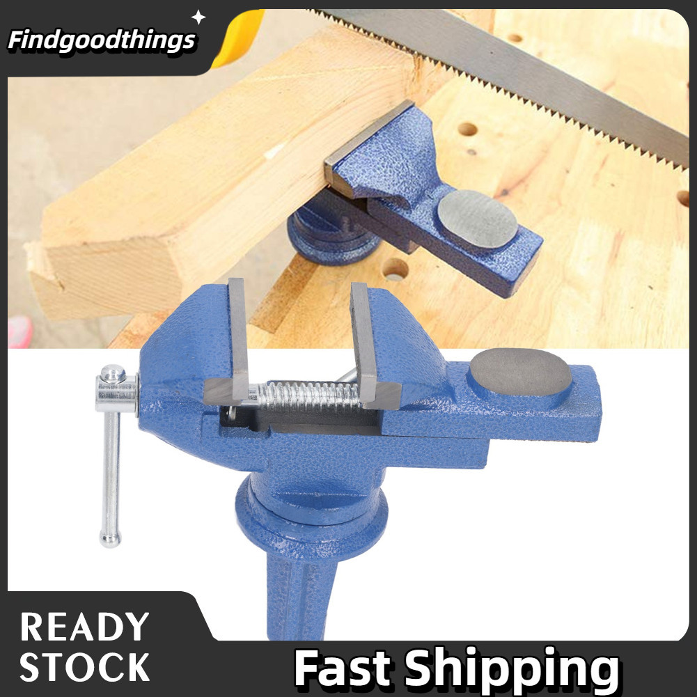 Findgoodthings-br Fafeicy Table Vise No 45 Mini banco de aço 2,5 polegadas Largura da mandíbula 74 mm Comprimento de