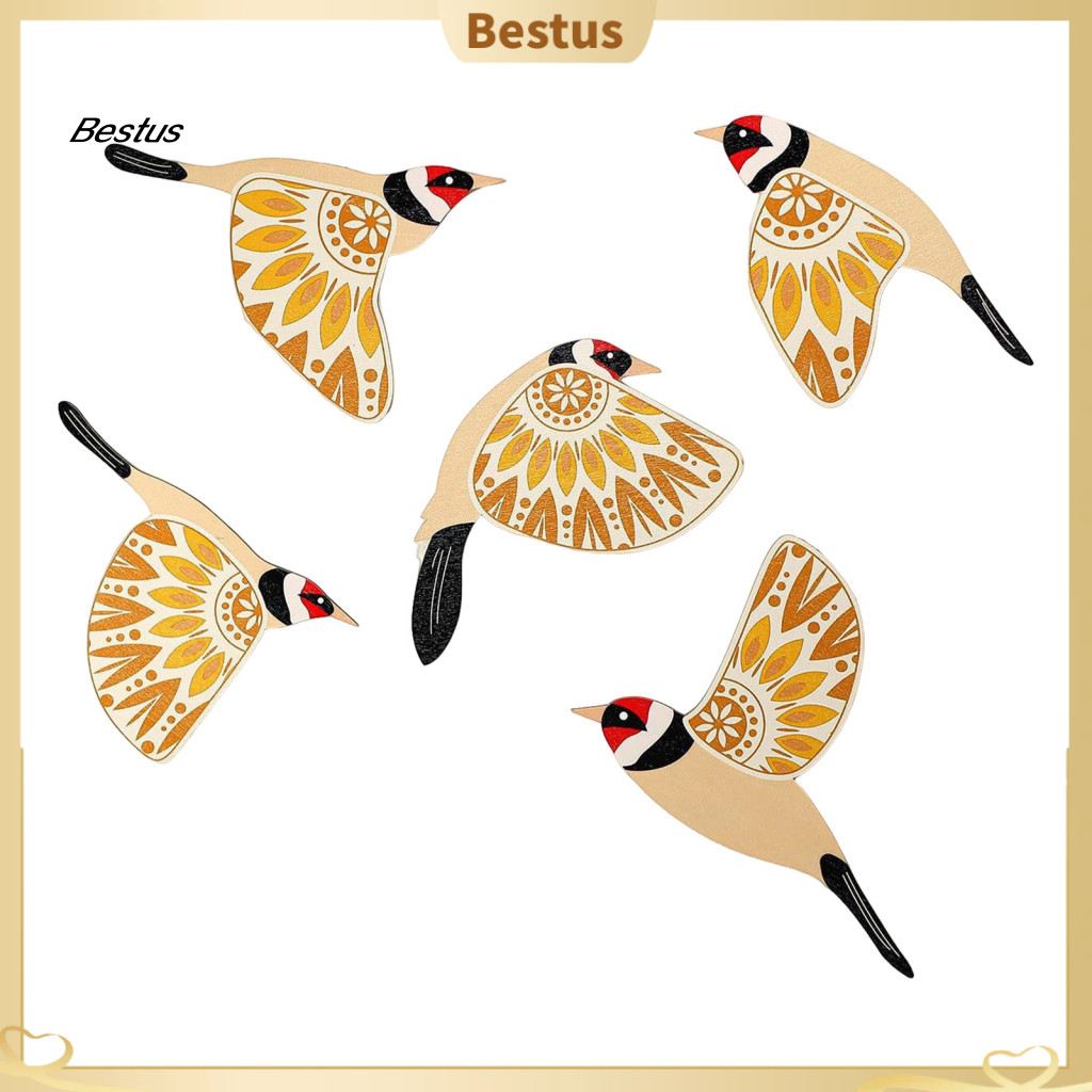 Unique Artistic Wall Decorations Spring Themed Home Accents Rustic Wooden Bathroom Sign Flying Birds Art Decorative Rest