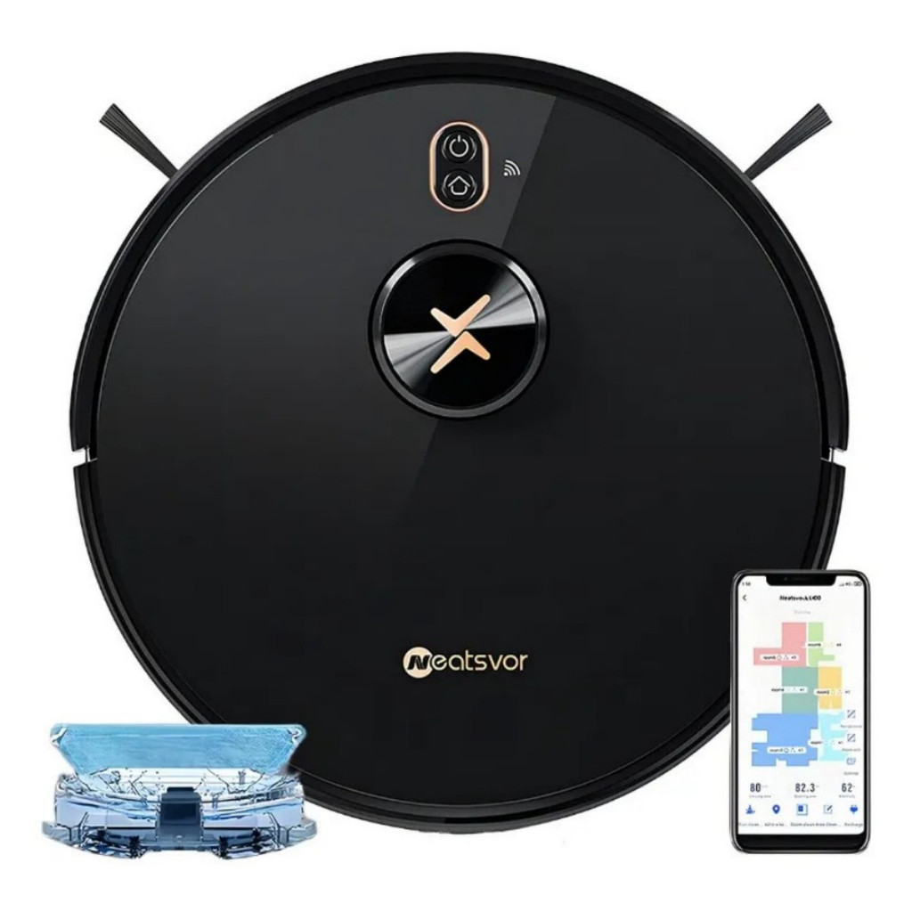 Neatsvor X600 Pro Robot Aspirador Color Negro 100v/240v 50w X600pro 127v