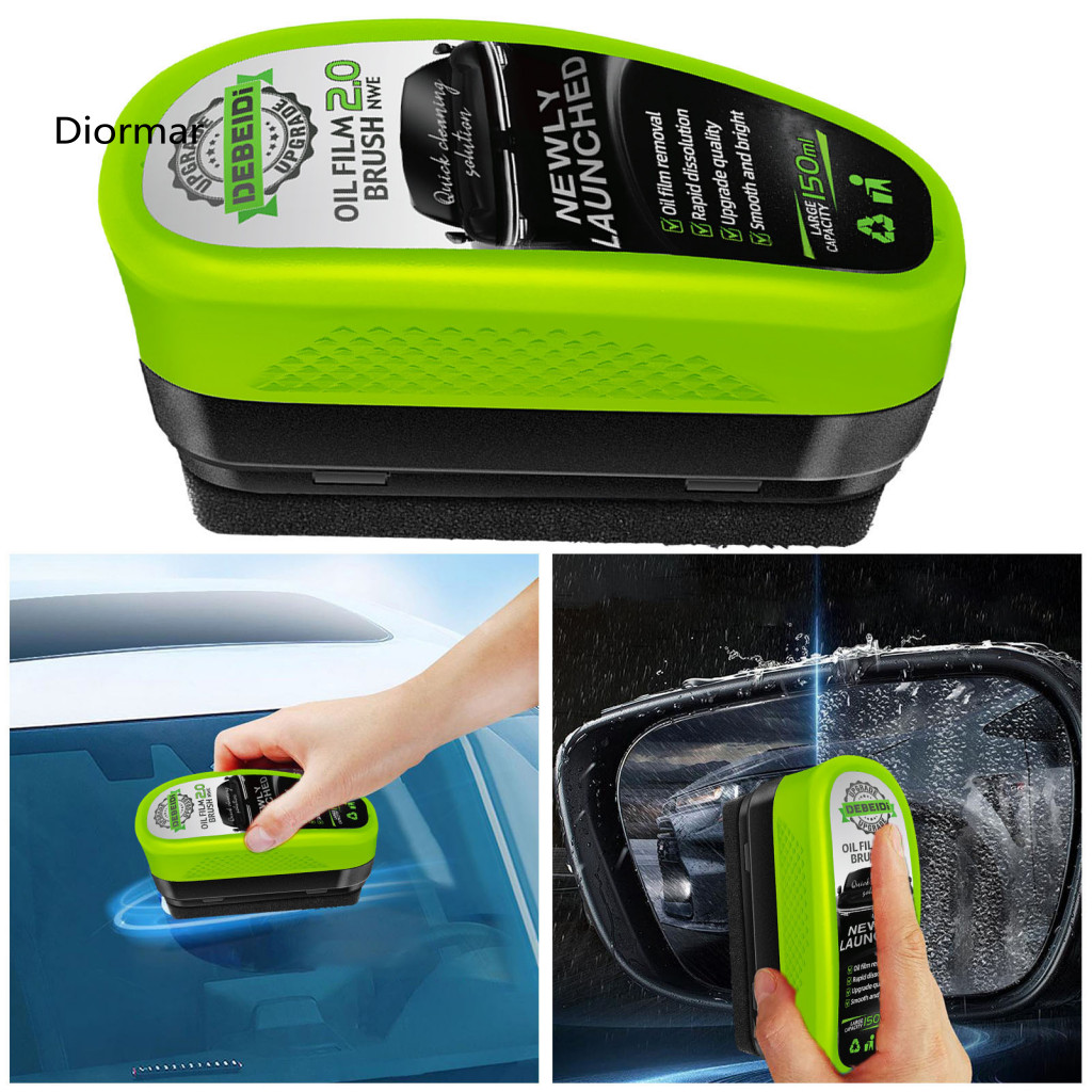 Compact Car Brush Glass Cleaner Oil Film with Ergonomic Handle – Windshield and Maintenance for Streak-free Auto South