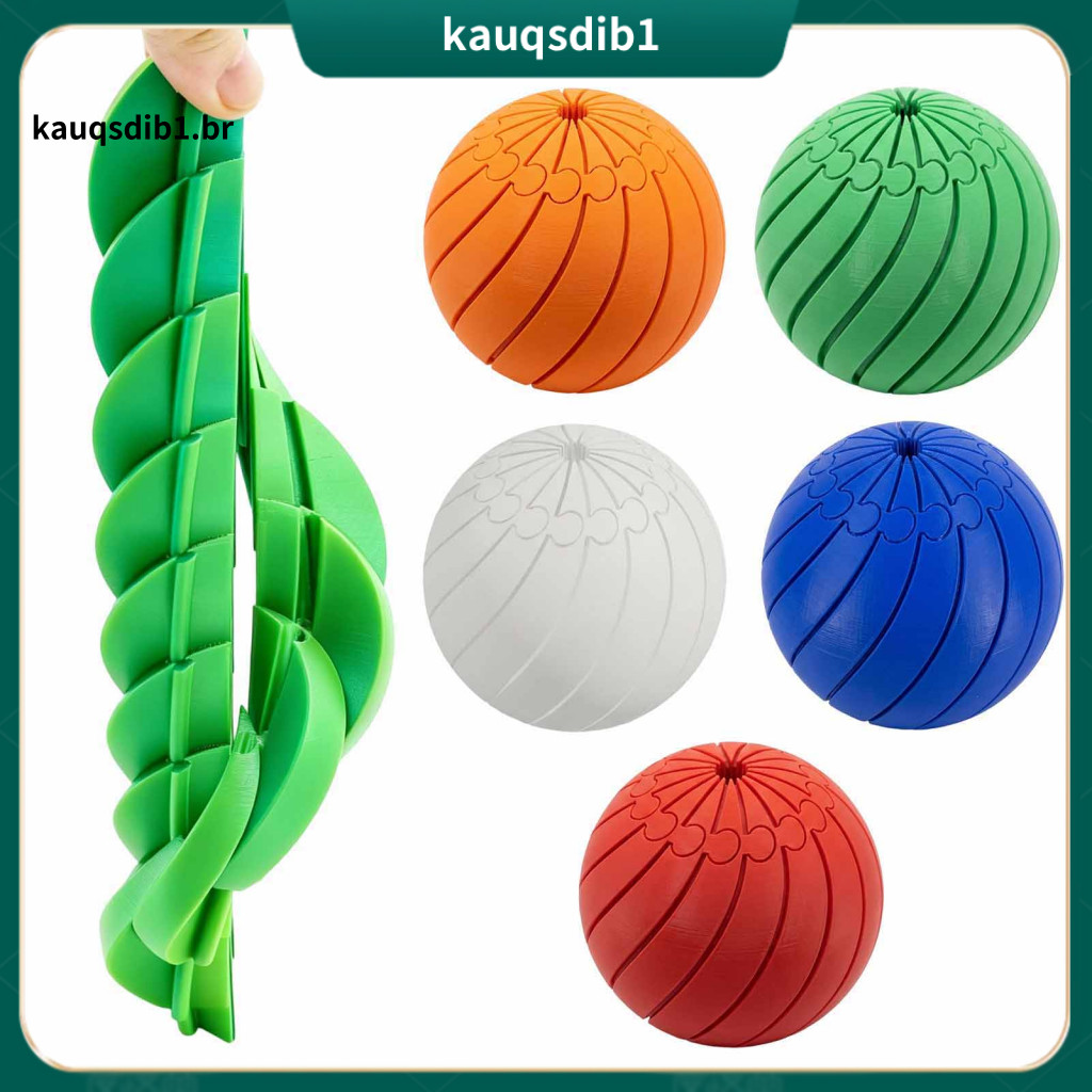 Pla Ball Toy Twisting 3d Printed Spiral Fidget – Stress Relief Rotating Slippery Desk for Kids Teens Adults Fun Handhe