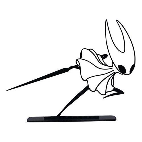 Escultura Decorativa Hornet Hollow Knight Silhueta Preto
