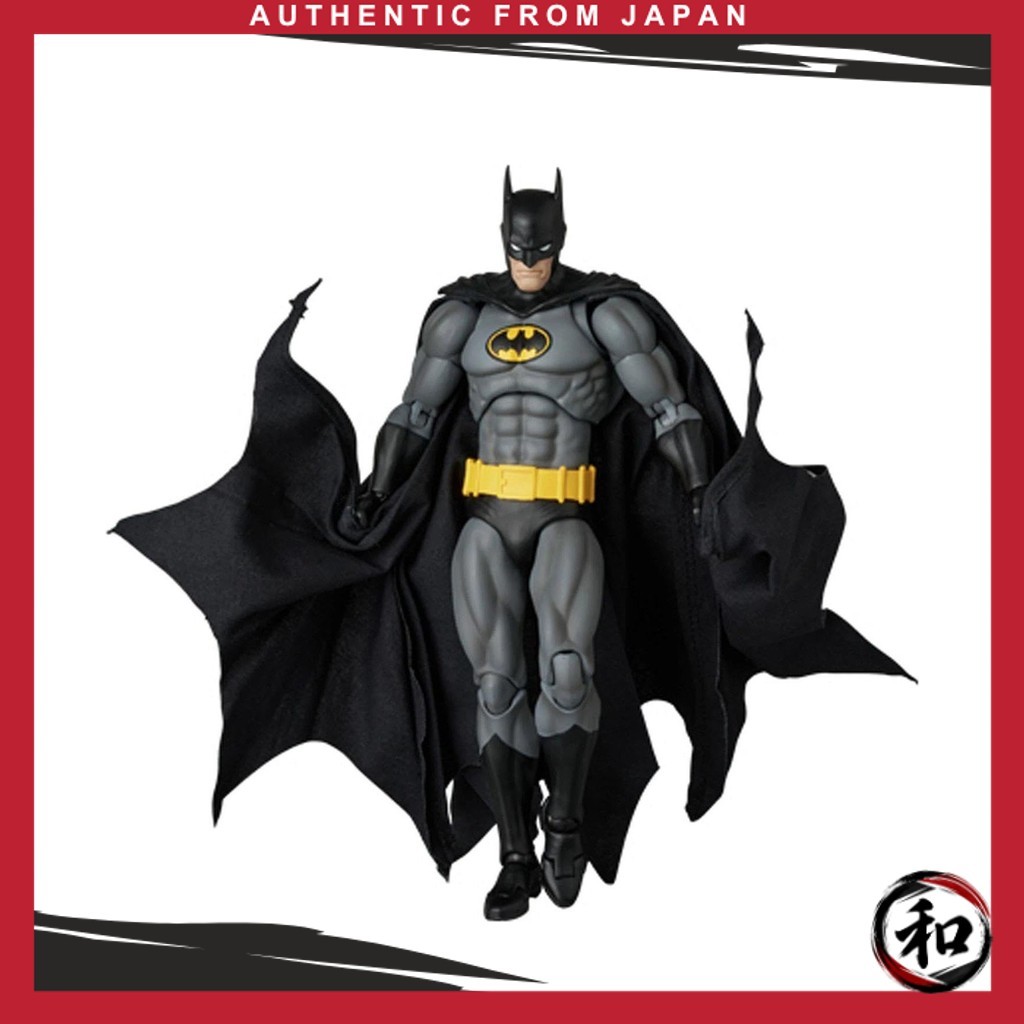MAFEX Medicom Toy Batman Knight Crusader Black Ver. 160mm - Figura de Ação Articulada Colecionável Edição Especial 【Dire