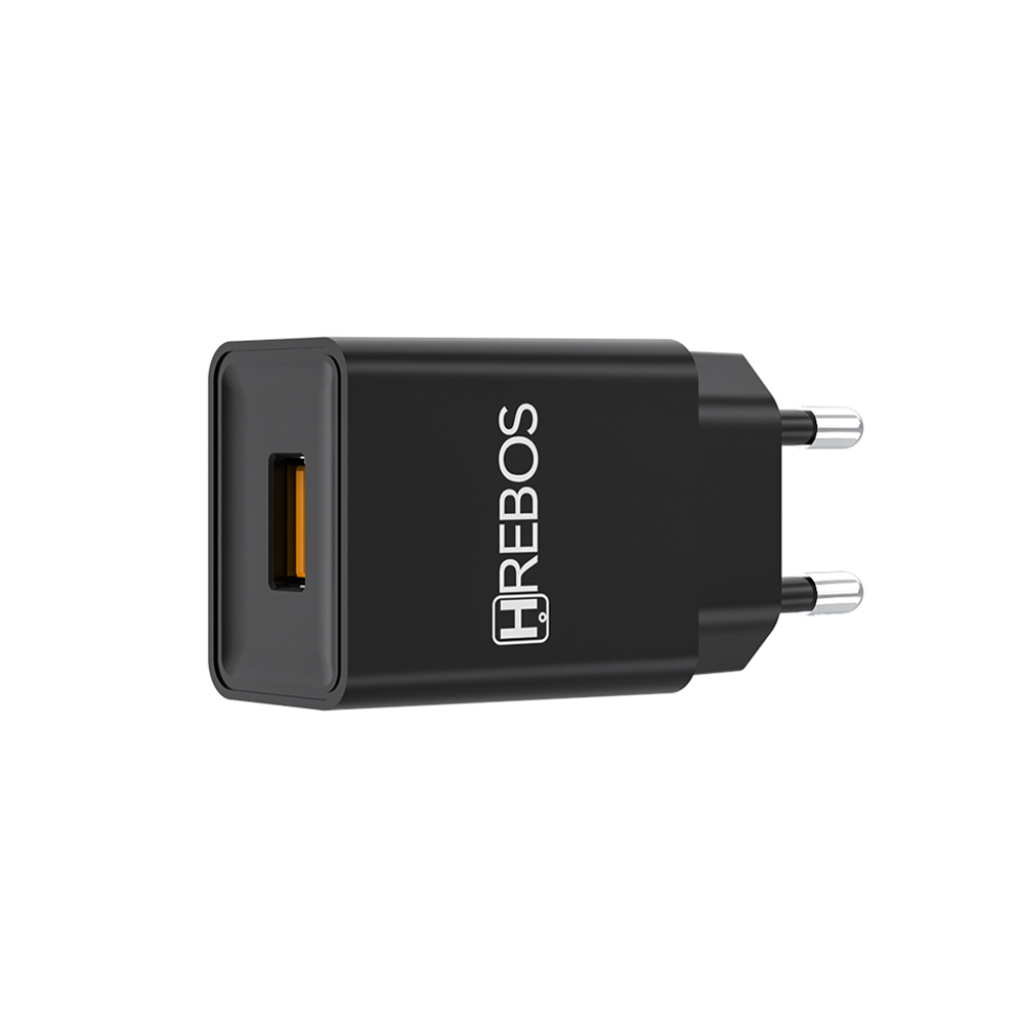 Carregador Usb Fast Quick Turbo 2.4a HRebos Crg-150 Classic