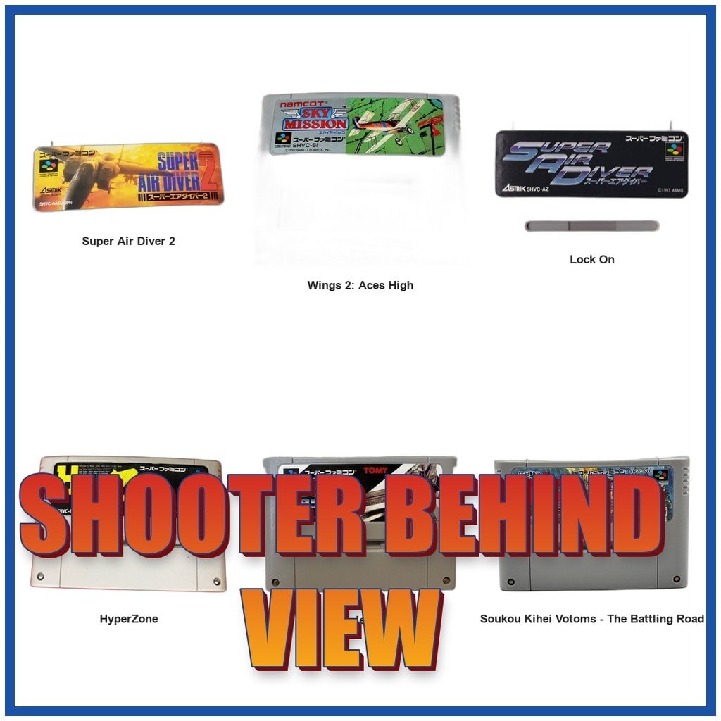 Shooter / Behind View Rail Shooter / Third-Person Shooter Super Air Diver 2 SFC SNES Super Famicom Used Tested Working