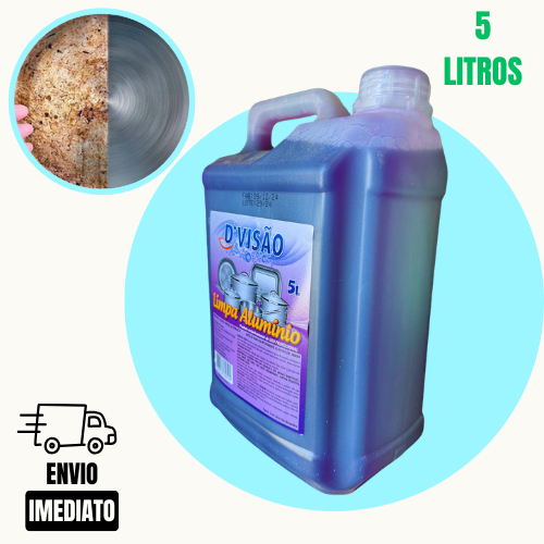 Kit 1/2 Limpa Alumínio Roxo 5 Litros Professional Brilho intenso - Delivery, Desengraxante, Restaurante