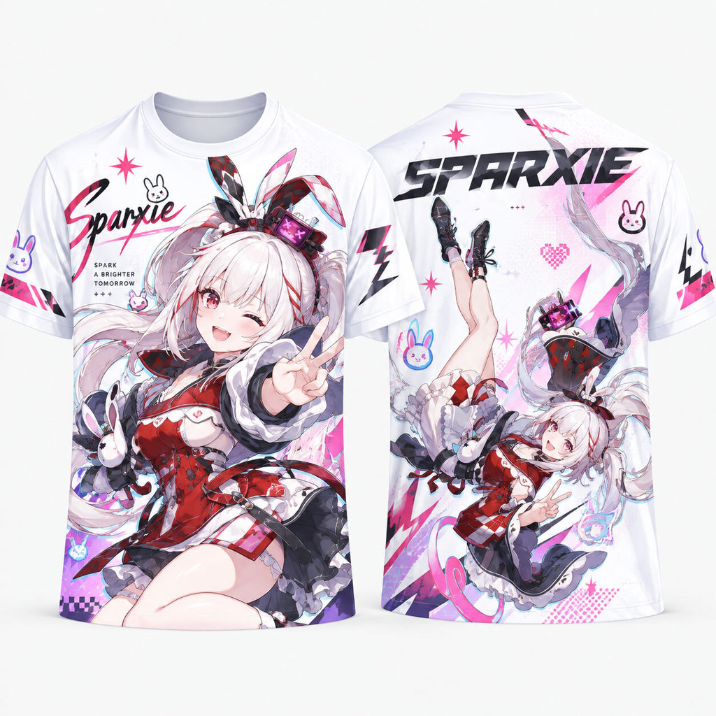 Honkai Star Rail HSR Anime Camiseta Gráfica Ashveil Sparxie , Yao Guang , The Dahlia All Over Print Jersey , Respirável