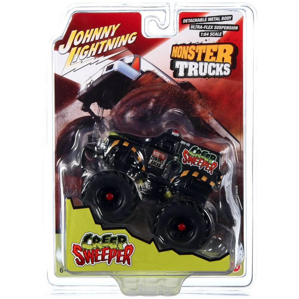 Miniatura Carro Creep Sweeper - Monster Trucks - Polícia - 1:64 - Greenlight