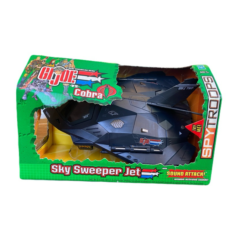 Gi Joe Vs Cobra Sky Sweeper Jet Spytroopers Hasbro 2002