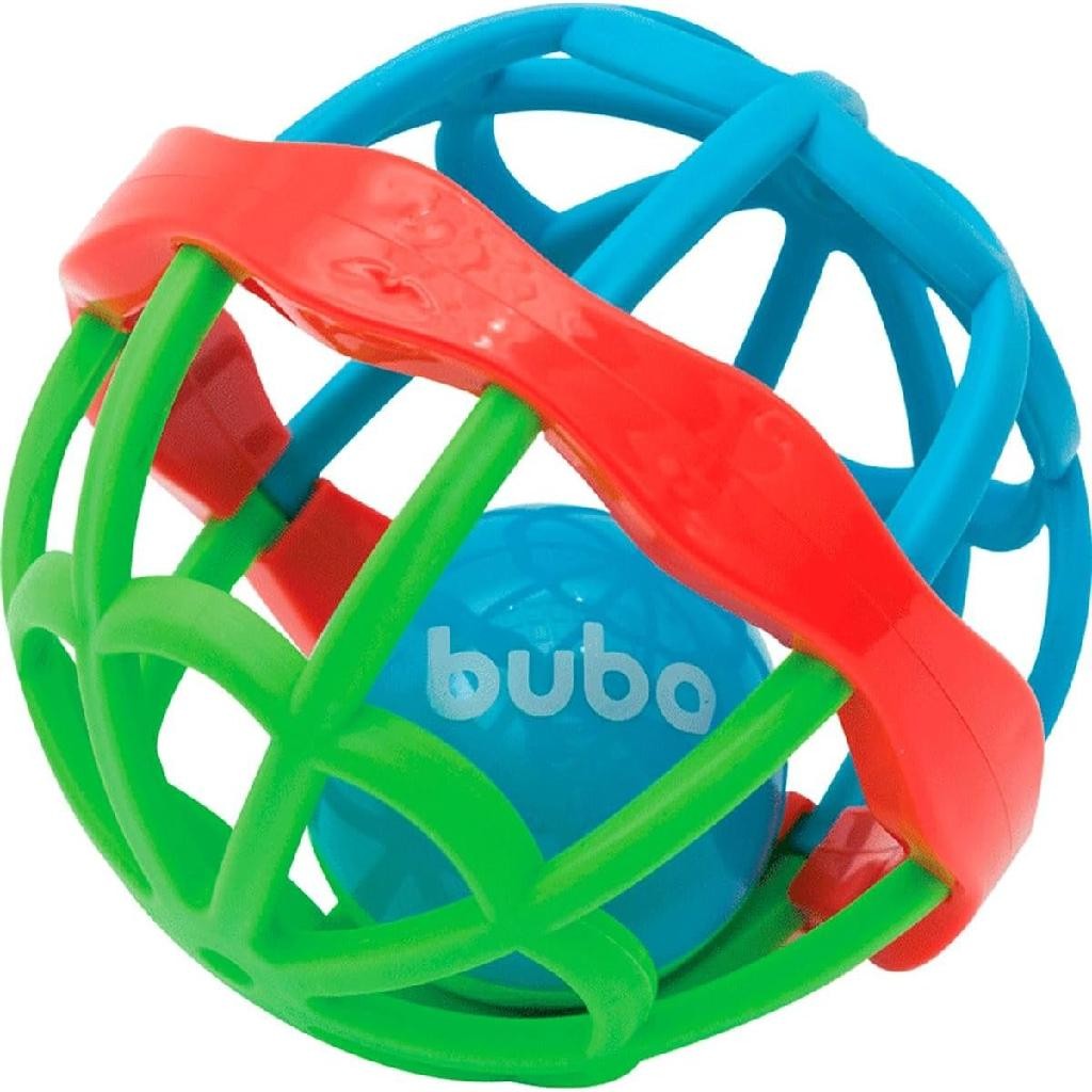 Brinquedo Chocalho Bebê Baby Ball Cute Colors Buba