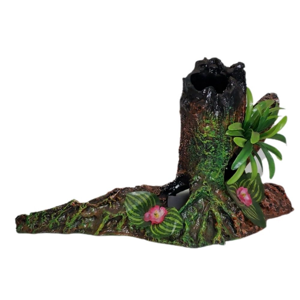 Enfeite Ornamento Aquários Tronco Plantado Lester