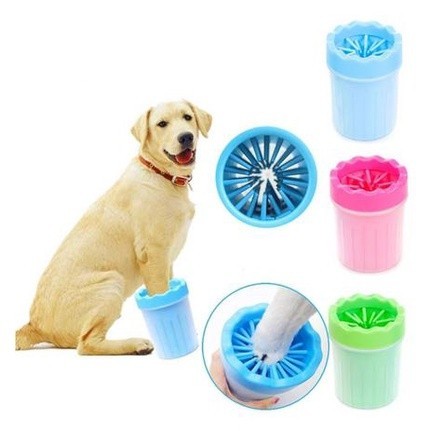 COPO LIMPA PATAS PET 123UTIL 11CM HIGIENE PRATICIDADE DOG CAT