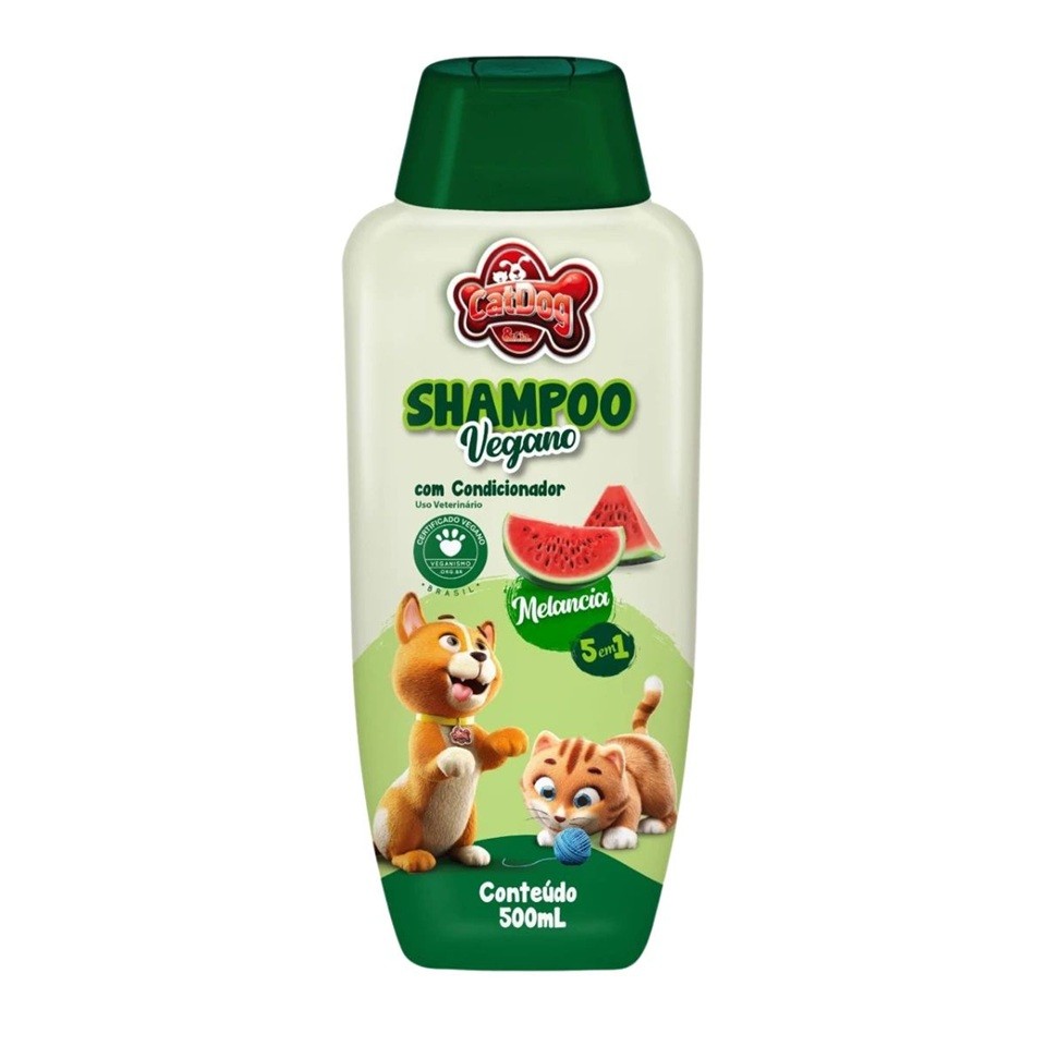 SHAMPOO VEGANO CAT DOG 5X1 MELANCI 500ML