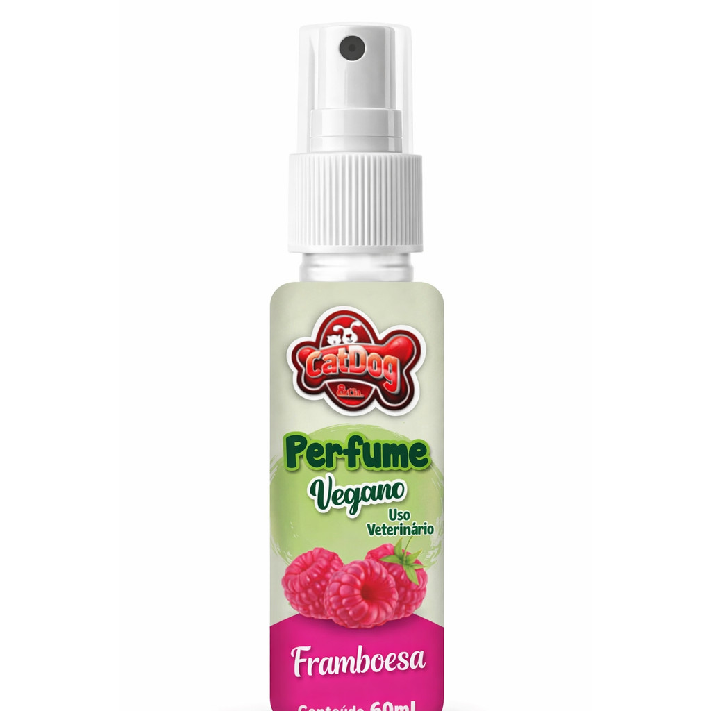 Perfume Vegano 60ml Catdog Para Cães E Gatos Framboesa
