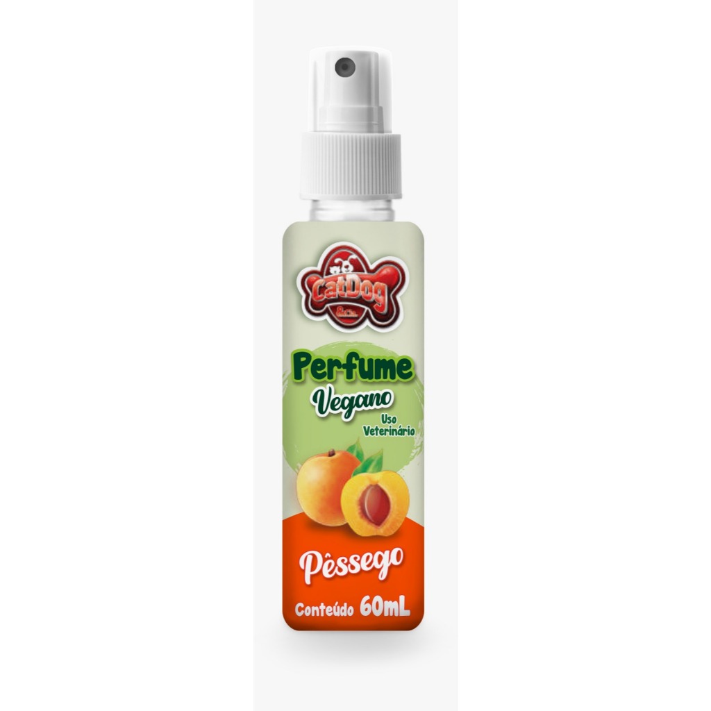 Perfume Vegano 60ml Catdog Para Cães E Gatos Pêssego