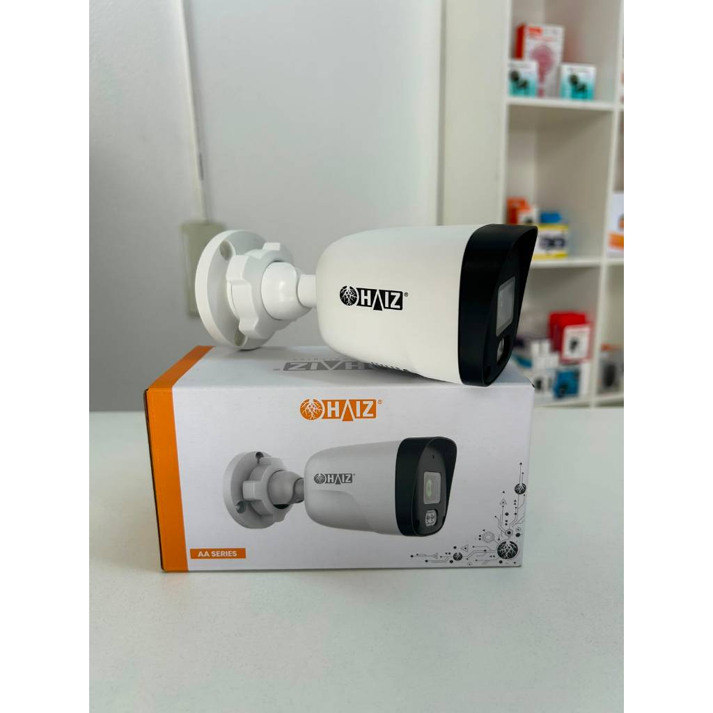 Câmera de Segurança IP PoE Bullet HAIZ HZ-C321N 2MP Full HD Áudio Full Color ONVIF IP67
