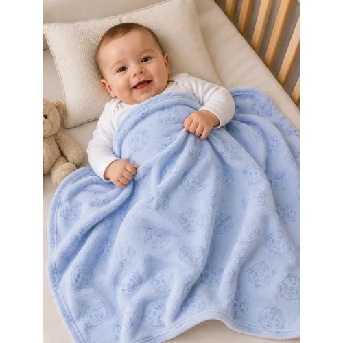 Manta Cobertor Fisher Price Bebe Menino Lançamento 2026 Azul