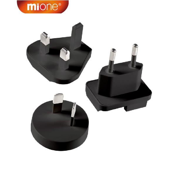 Mione Plugue De Conversão Eua Para Ue Reino Unido AU Troca Plug 3 Pinos Conector Adaptador De Viagem 100W 65W