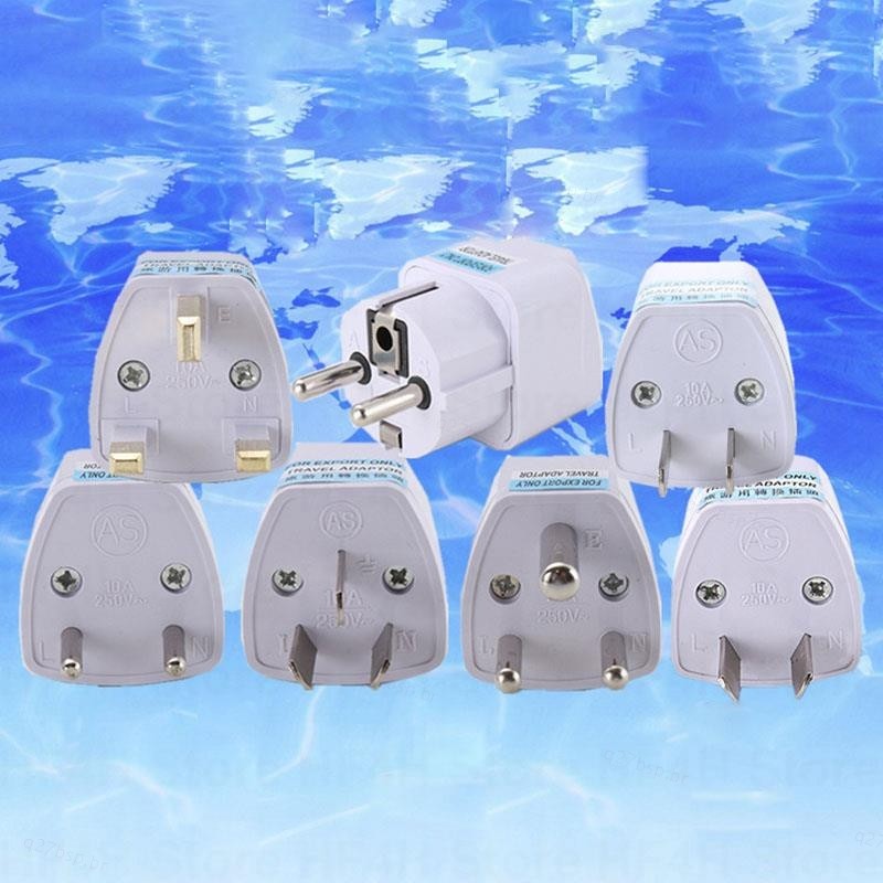 Universal Americano Europeu AU Ue Para Eua Reino Unido Adaptador De Tomada De Energia Israel Kr Viagem Conversor De Plug