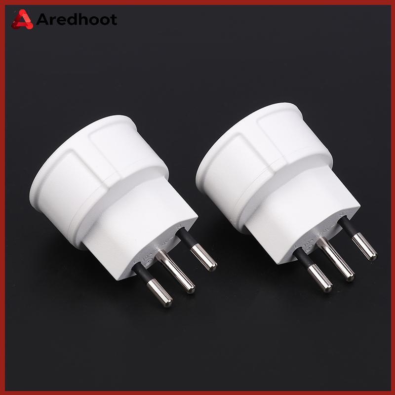 Aredhooot 1 Peça Adaptador Embutido Conversor Plug Ue DE Alemanha Soet 3 Pinos Plugues Virar Para Franceses BR