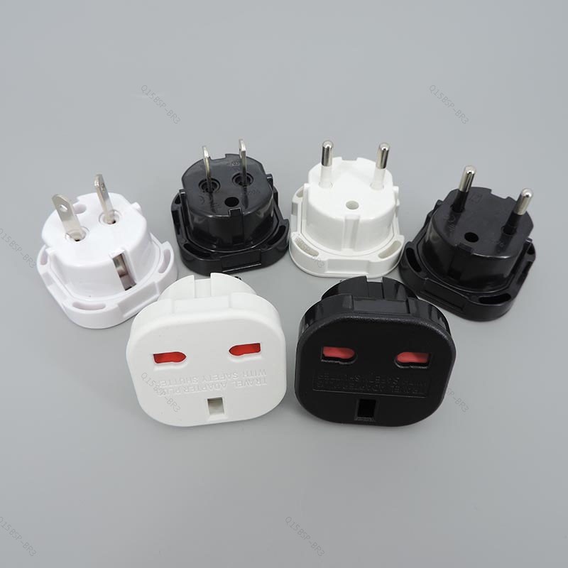 Reino Unido Para Ue Eua AU Coreia Europa Europeu Universal Viagem Carregador De Parede 10A Plug Conversor Tomada BR15B3