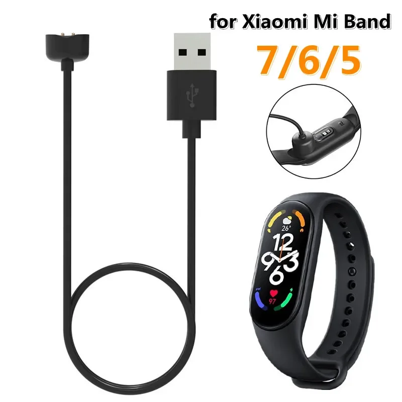 USB Magnetic Charging Cable for Xiaomi Mi Band 7 6 5 Charger Wire Adapter for MiBand 7/6/5 Smartwatch Fast Charger Dock