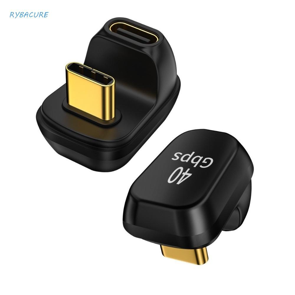 Adaptador USB C , Macho Para Fêmea De Ângulo De 180 Graus Tipo Conector De Transferência De Dados PD 65W 100W 4K
