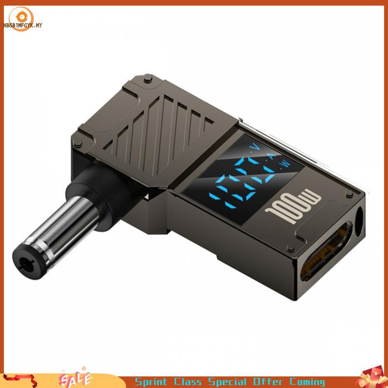 [Best seller] Display LED Inteligente Tipo C USB-Entrada DC 5.5x2.1mm Jack 100W Saída De Energia 20V 5A PD Charge 65W Ad
