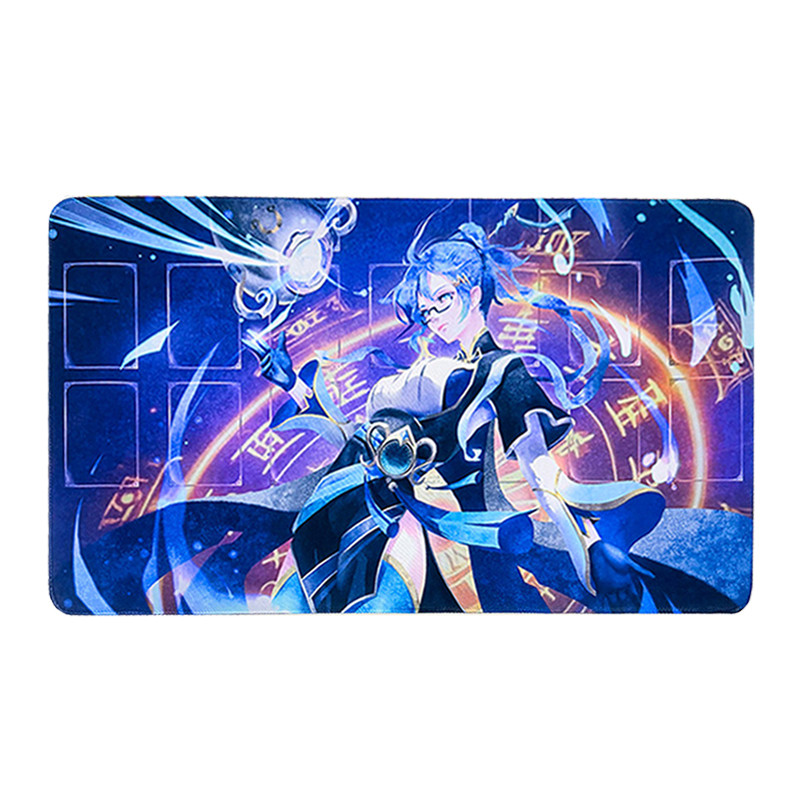 600X350X2Mm Diy Yu-Gi-Oh ! Dracotail Faimena Card Battle Mat Único Jogador Jogo De Tabuleiro Placa De Duelo Tapete De Ba
