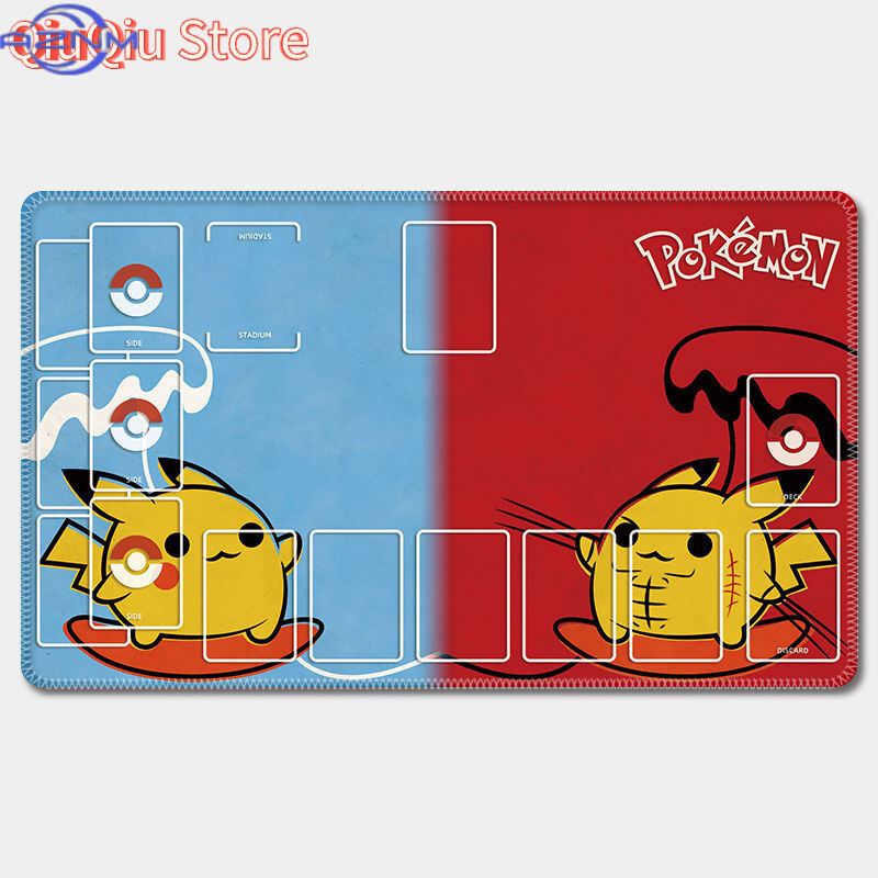 Tapete De Jogo De Borracha Pokémon PTCG Playmat Battle Mat Para Jogos De Cartas Personalizável Yu-Gi-Oh ! Armazenamento