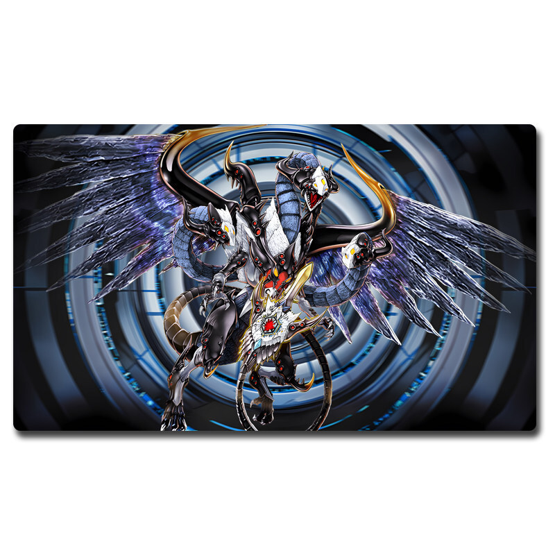 600X350X2Mm Diy Yu-Gi-Oh ! Evilswarm Ouboros Card Battle Mat Single Player Board Game Duel Plate Presente Brinquedos
