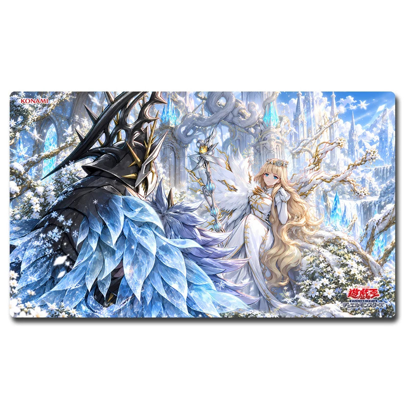 600X350X2Mm Diy Yu-Gi-Oh ! Diabellze The White Witch Card Battle Mat Único Jogador Cartão De Jogo De Tabuleiro Duel Boar