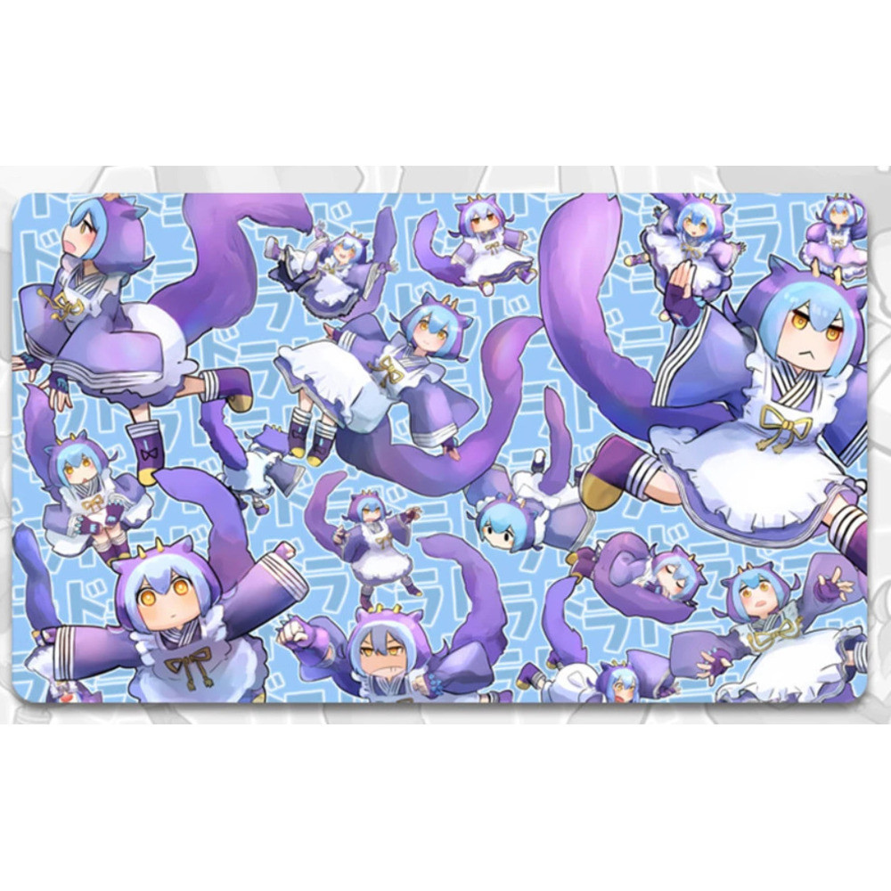 600X350X2Mm Diy Self Made Yu-Gi-Oh ! Lavanderia Dragonmaid Card Battle Mat Único Jogador Jogo De Tabuleiro Duel Board Co