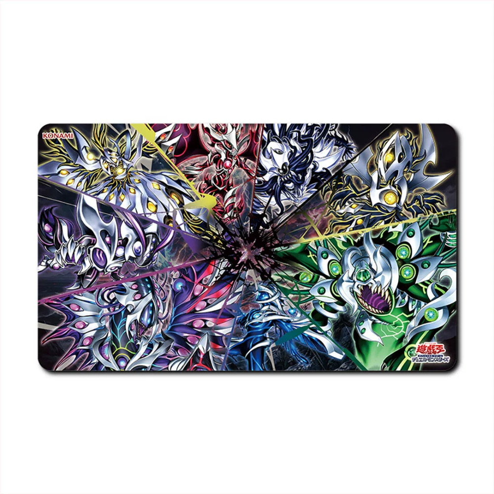 600X350X2Mm Diy Yu-Gi-Oh ! Xenovader Card Battle Mat Single Player Board Game Duel Combat Pad Gift Toy