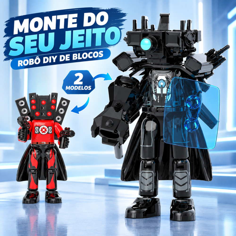 Brinquedo de montar Titan Cameraman TV Man Speaker Man Clock Man DIY infantil