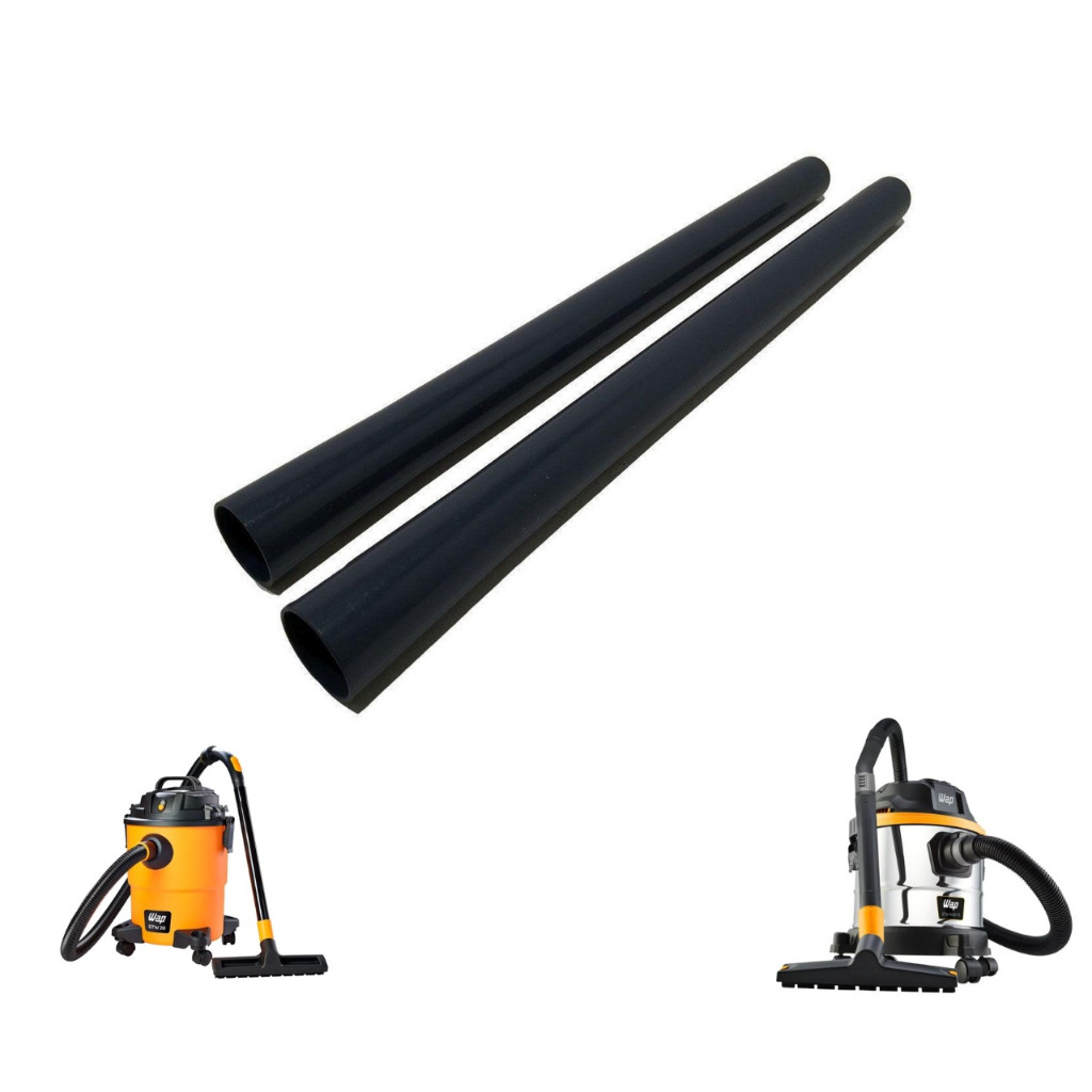 2 Tubo Extensor Prolongador Preto Aspirador Wap 10 12 20 Gtw 32mm