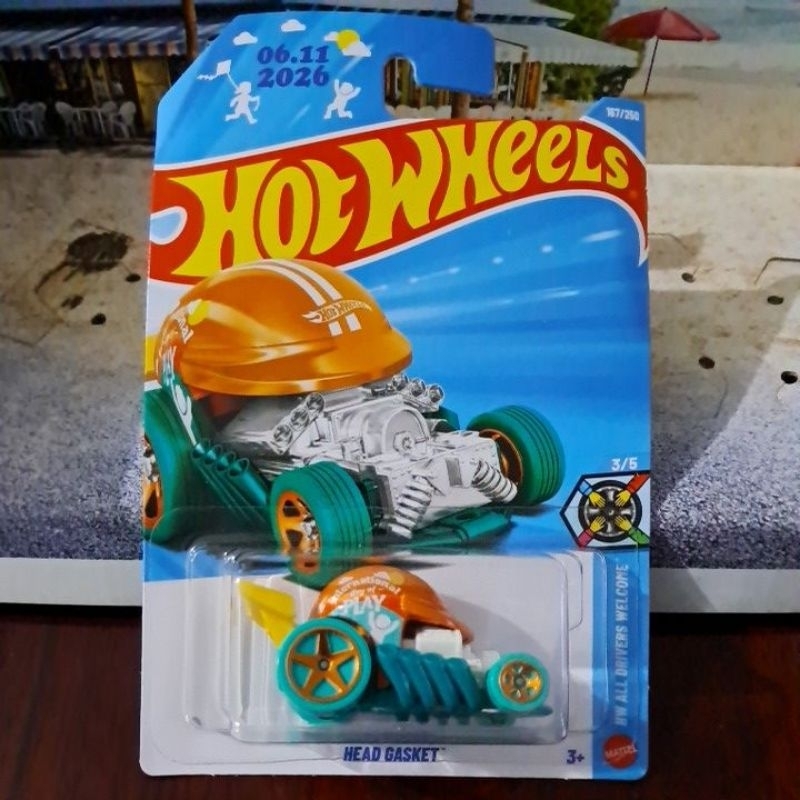 Hot Wheels Capacete Head Gasket Hw All Drivers Welcome