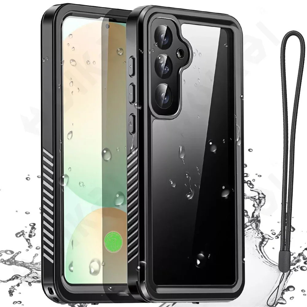 IP68 Shellbox Waterproof Case For Samsung Galaxy S25 S24 S23 S22 Ultra FE A55 A35 A36 5G Aluminum Swimming Phone Luxury Cover