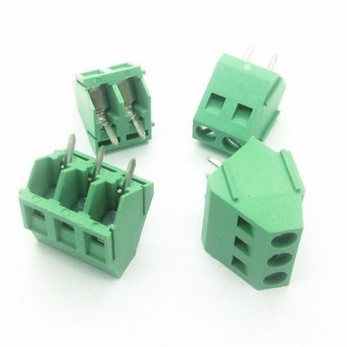50 Peças - Borne Kre 2 Vias 45graus  Parafuso 5mm Kf-103
